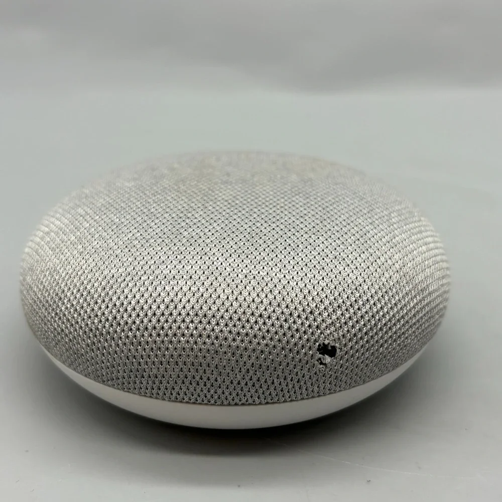 Google Home Mini Smart Speaker & Power Cord (1st Gen)(Chalk) - Tested
